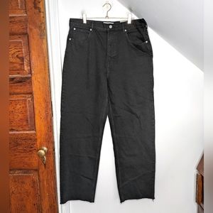 EVERLANE The Way High Jean Raw Hem in Coal NEW 32 Long Tall